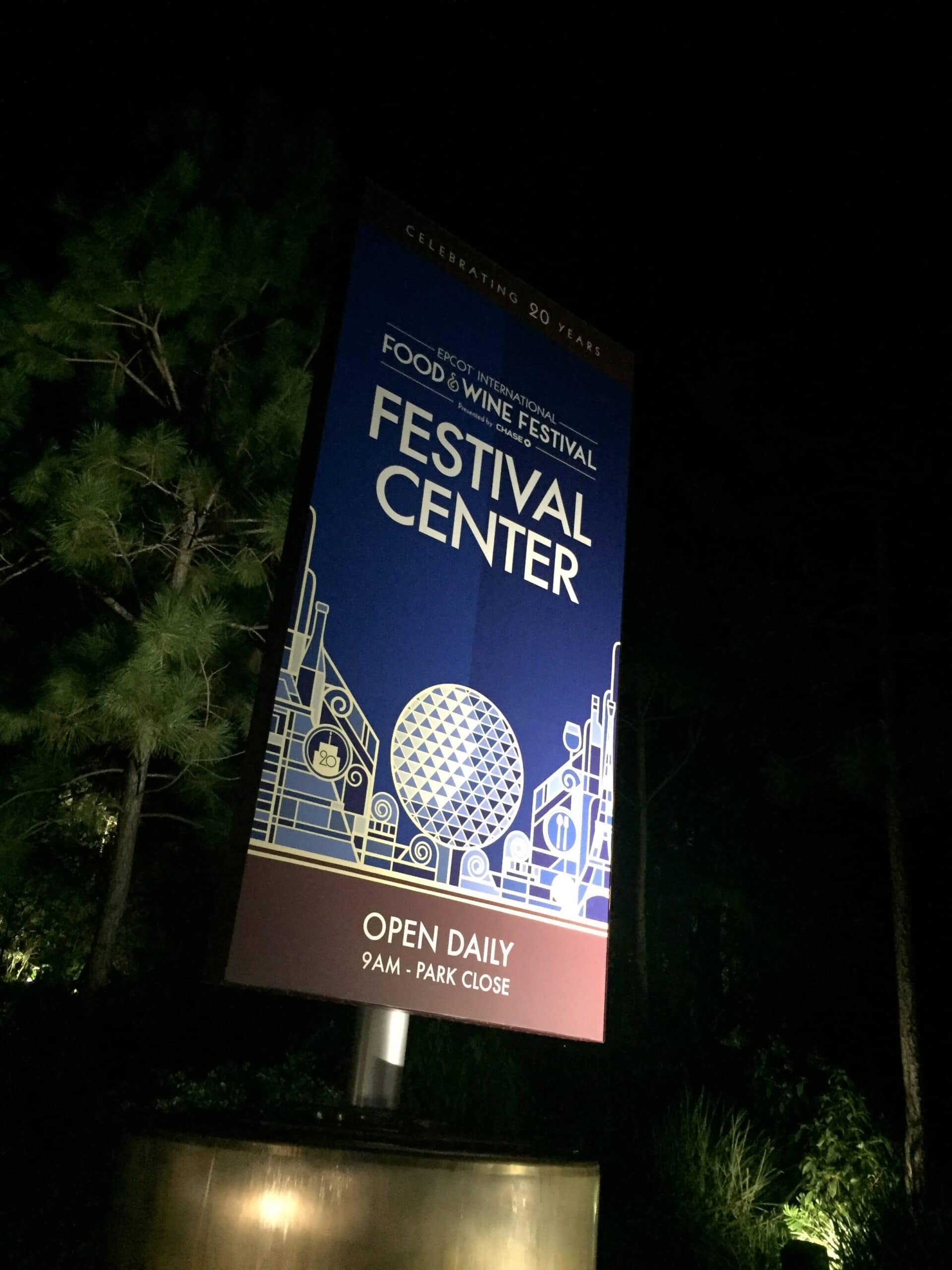 Food and Wine Festival sign 