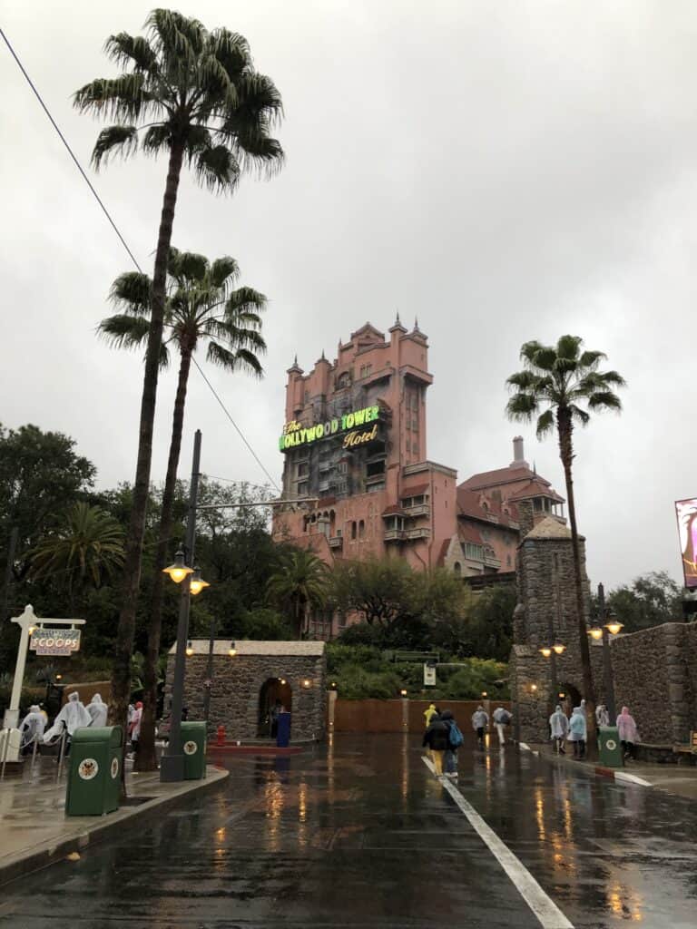 Hollywood Studios in the rain