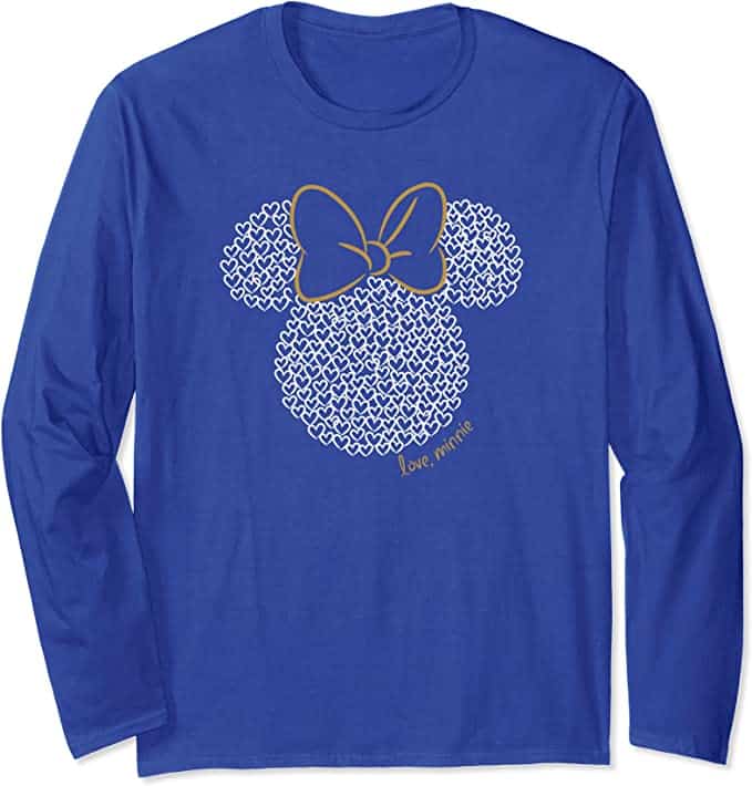 Minnie Mouse Doodle Love Long Sleeve Shirt