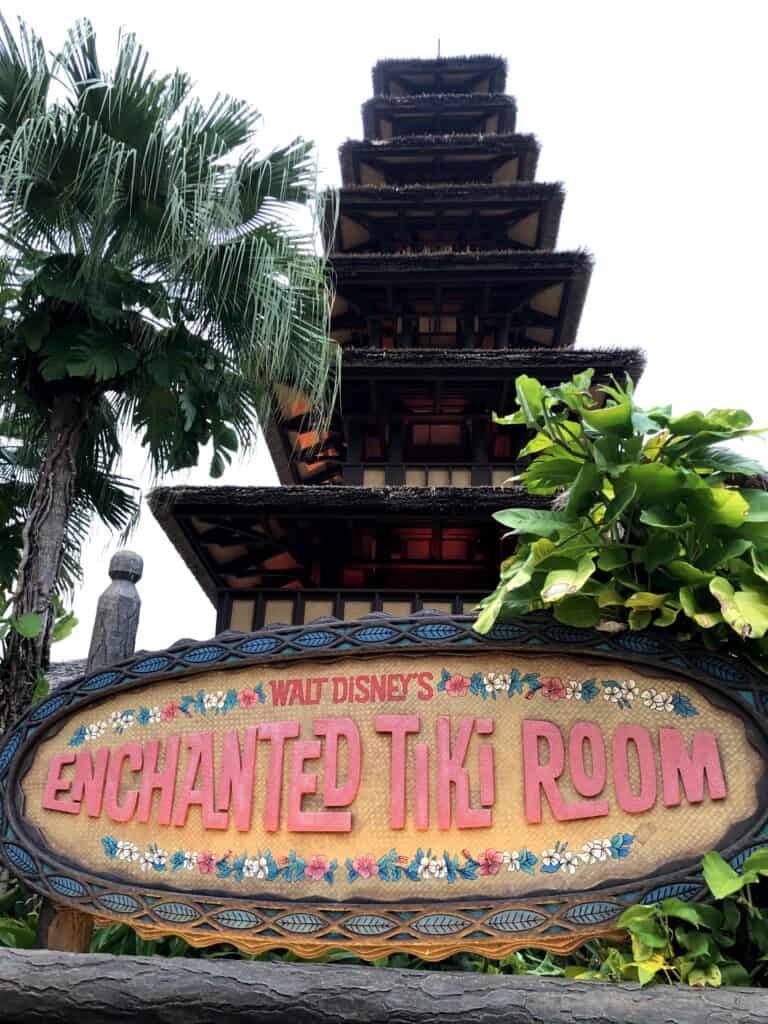 enchanted tiki room sign