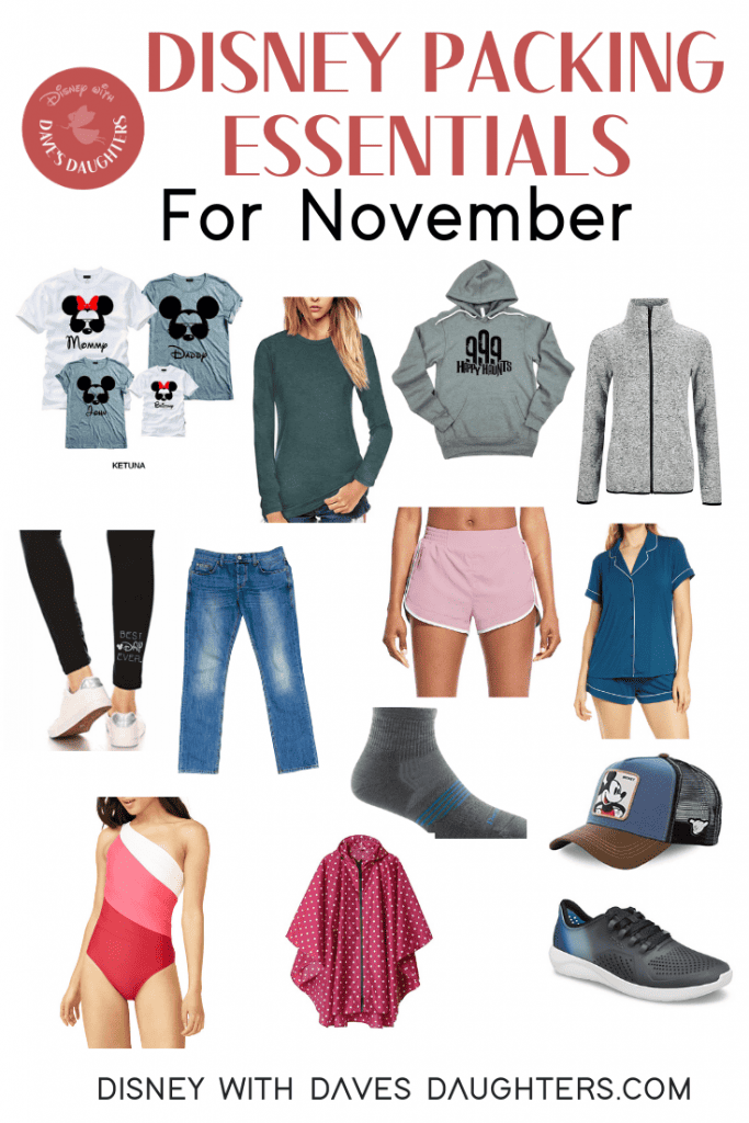 disney packing essentials for November 