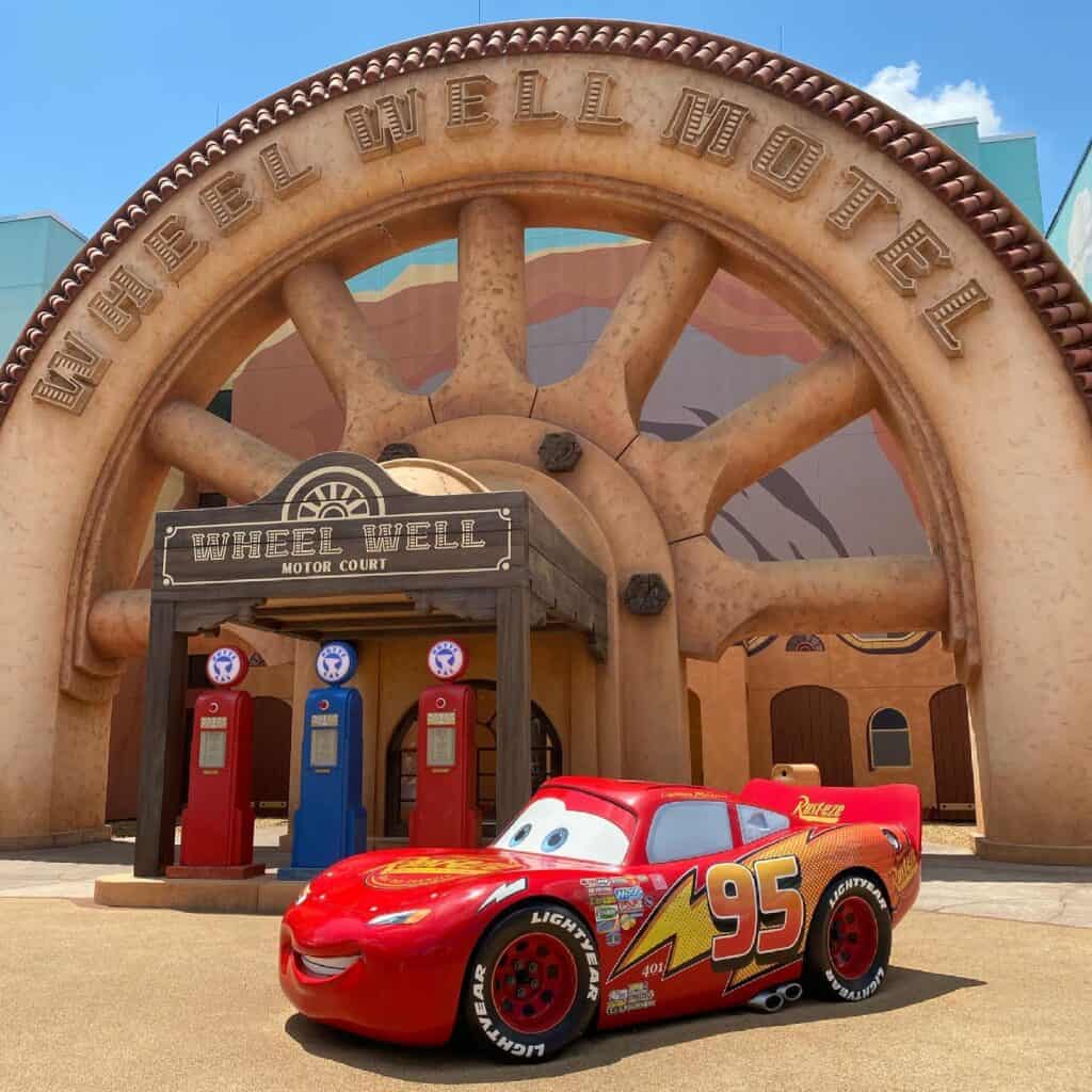 lightning mcqueen at art of animation