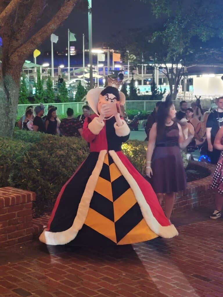 The queen of Hearts at disney world