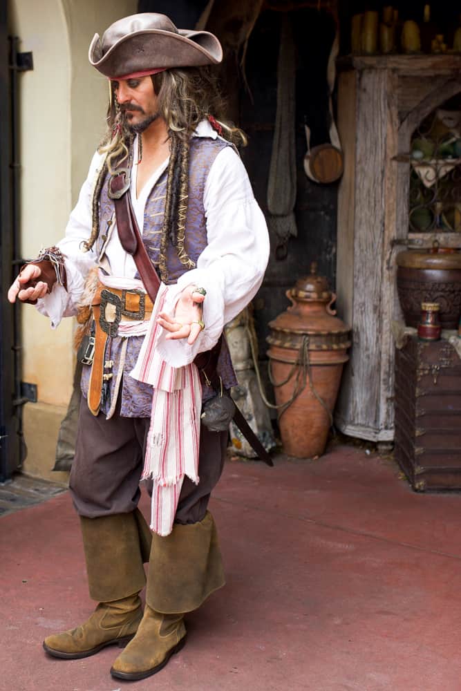 jack sparrow at magic kingdom