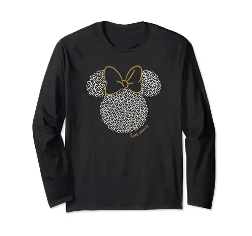 Disney Mickey and Friends Minnie Doodle Love Ears Long Sleeve T-Shirt