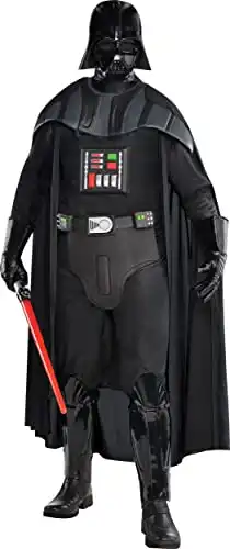 Costumes USA Deluxe Darth Vader Halloween Costume for Men, Star Wars, Standard Size, Includes Cape, Mask, and More