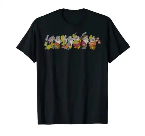 Disney Snow White And The Seven Dwarfs Marching In Line T-Shirt