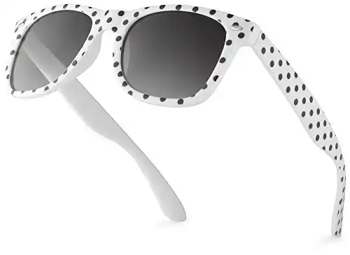 Retro Rewind Polka Dot Vintage Fashion Sunglasses for Women UV400 Trendy Fun Print Sun Glasses