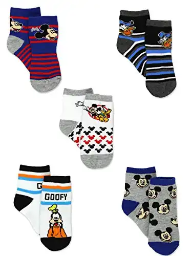 Disney Boys Toddler Mickey Mouse Crew Style Socks
