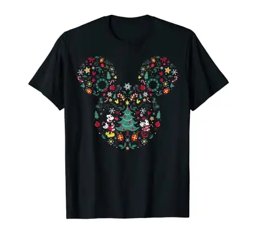 Disney Mickey And Minnie Christmas Mashup T-Shirt