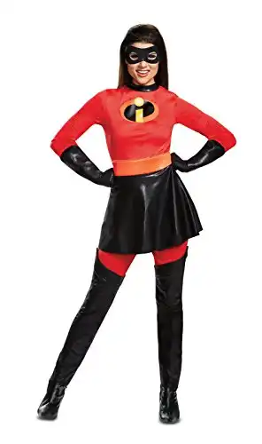Disguise womens Mrs. Incredible Skirted Deluxe Adult Sized Costumes, Red, S 4-6 US