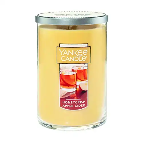 Yankee Candle Honeycrisp Apple Cider Scented, Classic 22oz Large Tumbler 2-Wick Candle, Over 75 Hours of Burn Time