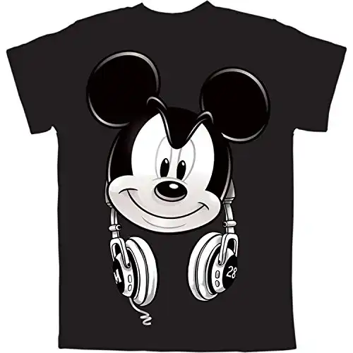 Mickey Mouse Headphones Little Boys Graphic T Shirt (XS (4/5))