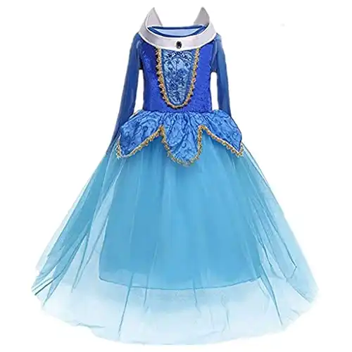 DreamHigh Sleeping Beauty Princess Party Girls Costume Dress 3-10 Years