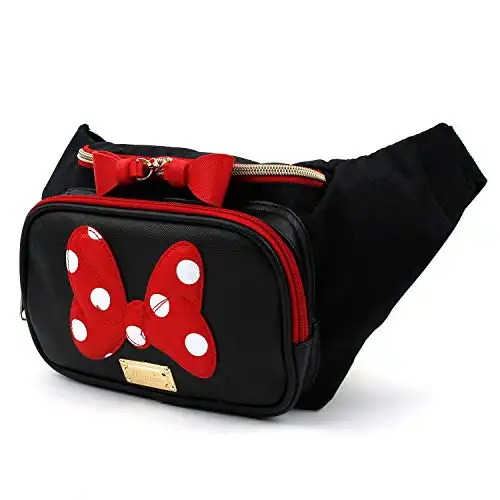 Minnie Polka Dots Cute Ribbon Fanny Pack Belt Bag