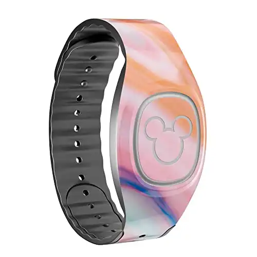 Design Skinz Magical Coral Marble V5 - Skin Decal Vinyl Full-Body Wrap Kit Compatible with The Disney MagicBand 2.0 (Disney MagicBand 2.0 Not Included)