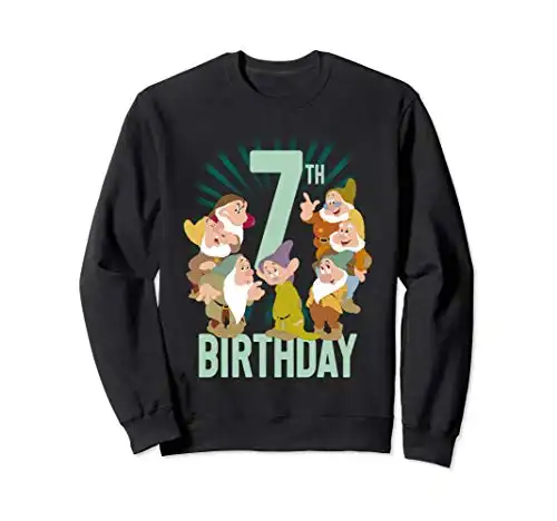 Disney Snow White Seven Dwarfs 7th Birthday Portrait Sweatshirt