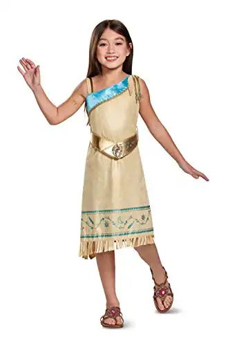 Pocahontas Deluxe Costume, Brown, Small (4-6X)