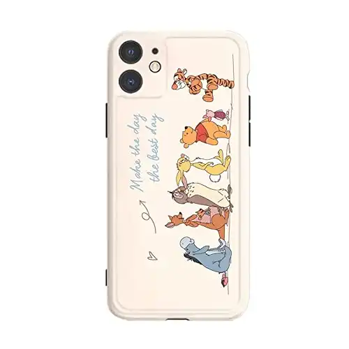 Ultra Slim Soft TPU Phone Cases for Apple iPhone 13 Pro 13Pro Winnie The Pooh Bear Tigger Tiger Eeyore Donkey Piglet Pig Owl Roo Kanga Rabbit Cartoon Cute Lovely Kids Girls Teens Daughter