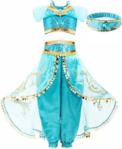 Funna Costume for Girls Princess Kids Dress Up Outfit Party Supplies