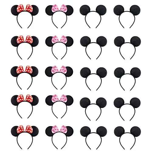 20 Piece Mickey and Minnie Mouse Ears