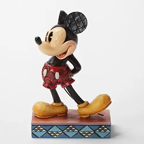 Disney Traditions by Jim Shore Mickey Mouse Personality Pose Stone Resin Figurine, 4.875”