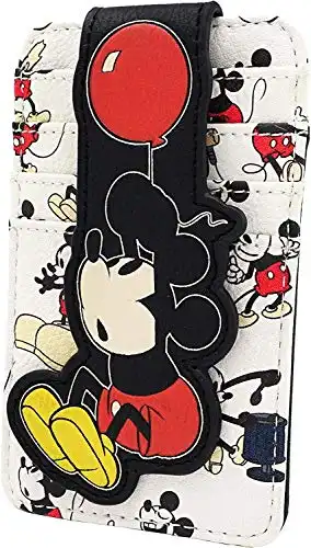 Loungefly Disney Mickey Mouse Balloon All Over Print Card Holder Wallet