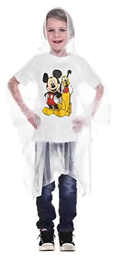 Disney Rain Poncho Hoodie (Mickey Pluto, Youth)