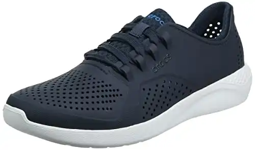 Crocs Men's LiteRide Pacer Sneaker, Navy/White