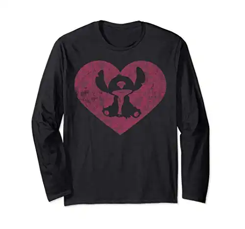 Lilo & Stitch Valentine's Day Long Sleeve T-Shirt