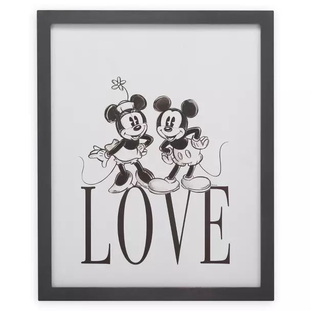 Mickey and Minnie Mouse ''Love'' Wall Decor