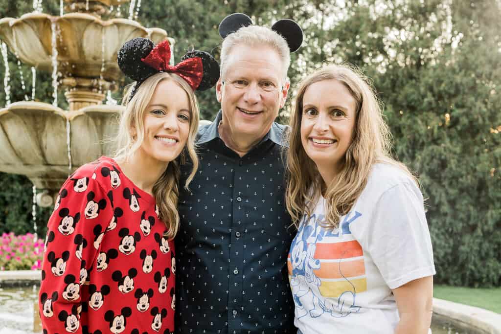 dave and his daughters