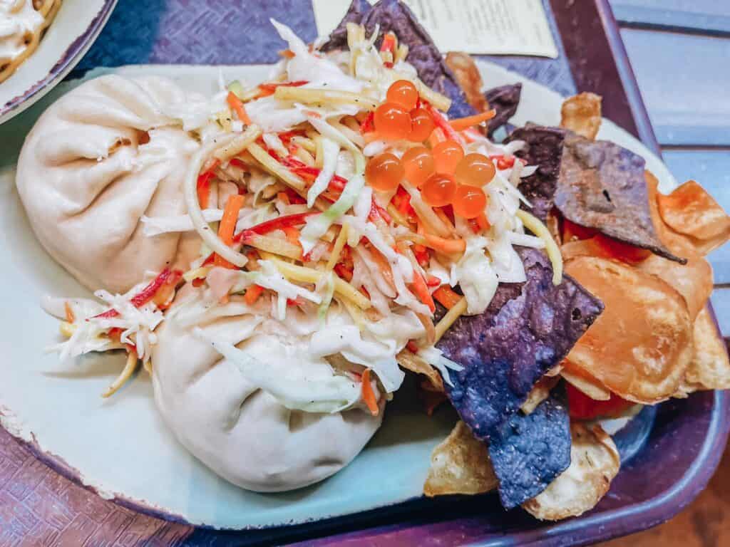 Cheeseburger Steamed Pods at animal kingdom