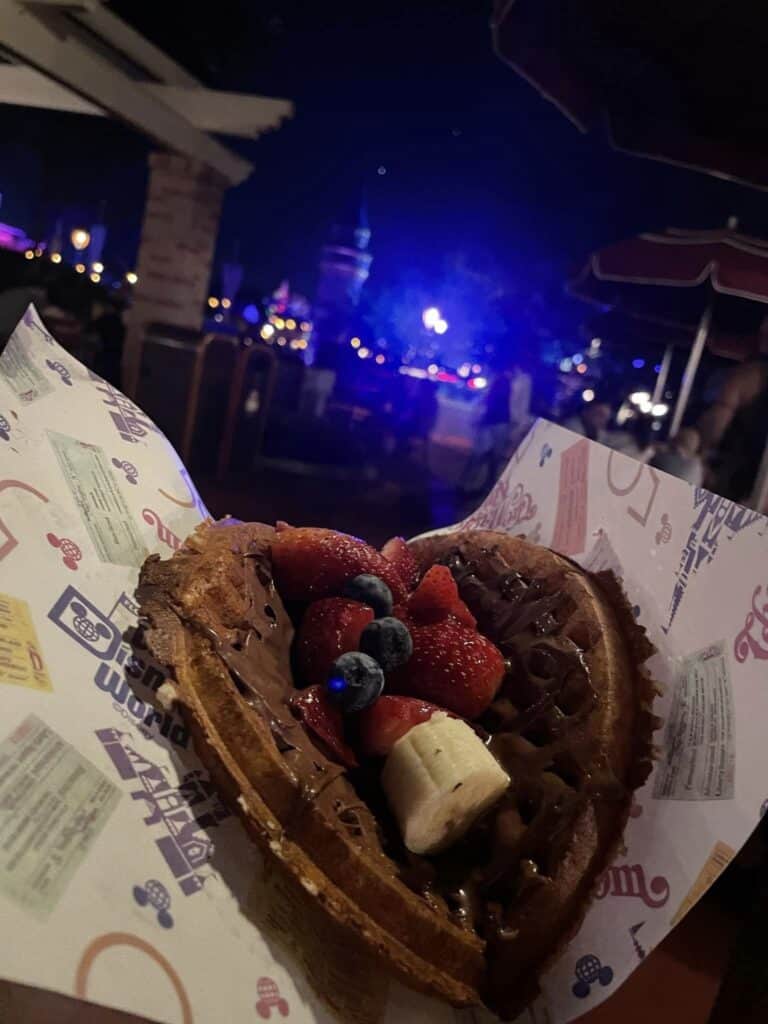 Fruit and Nutella Waffle