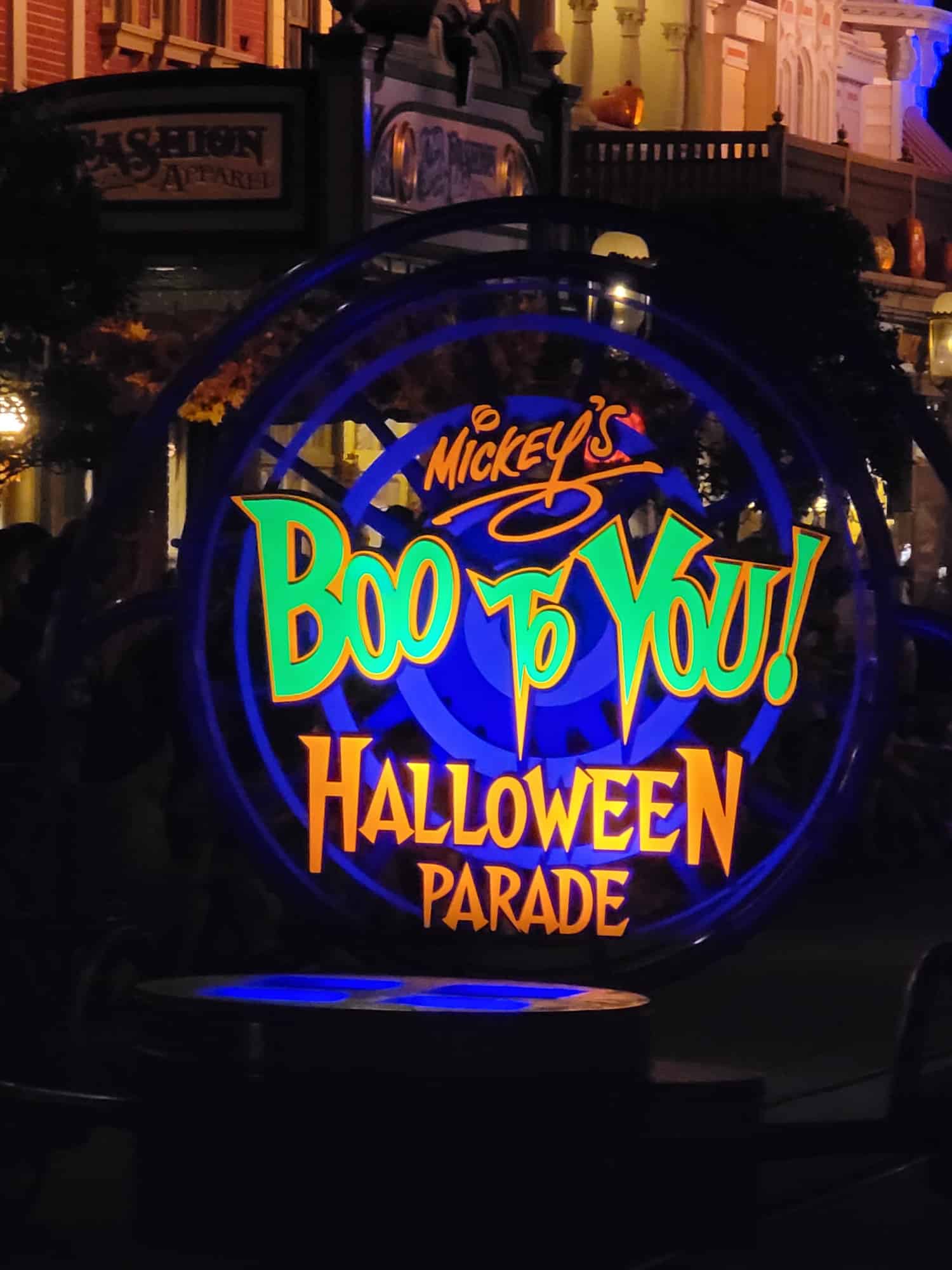 Boo to you halloween parade sign 