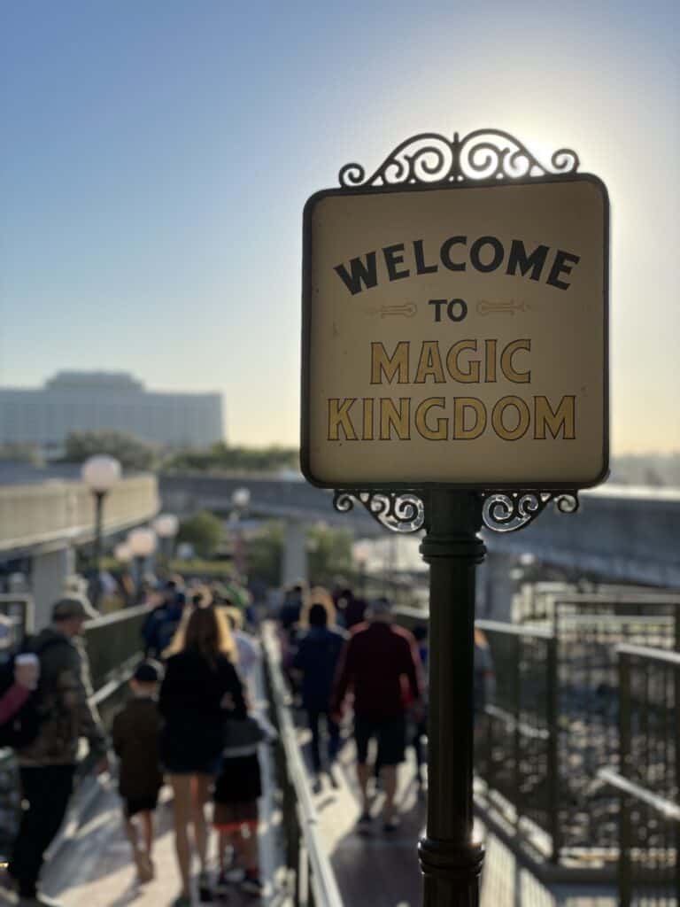 magic kingdom sign