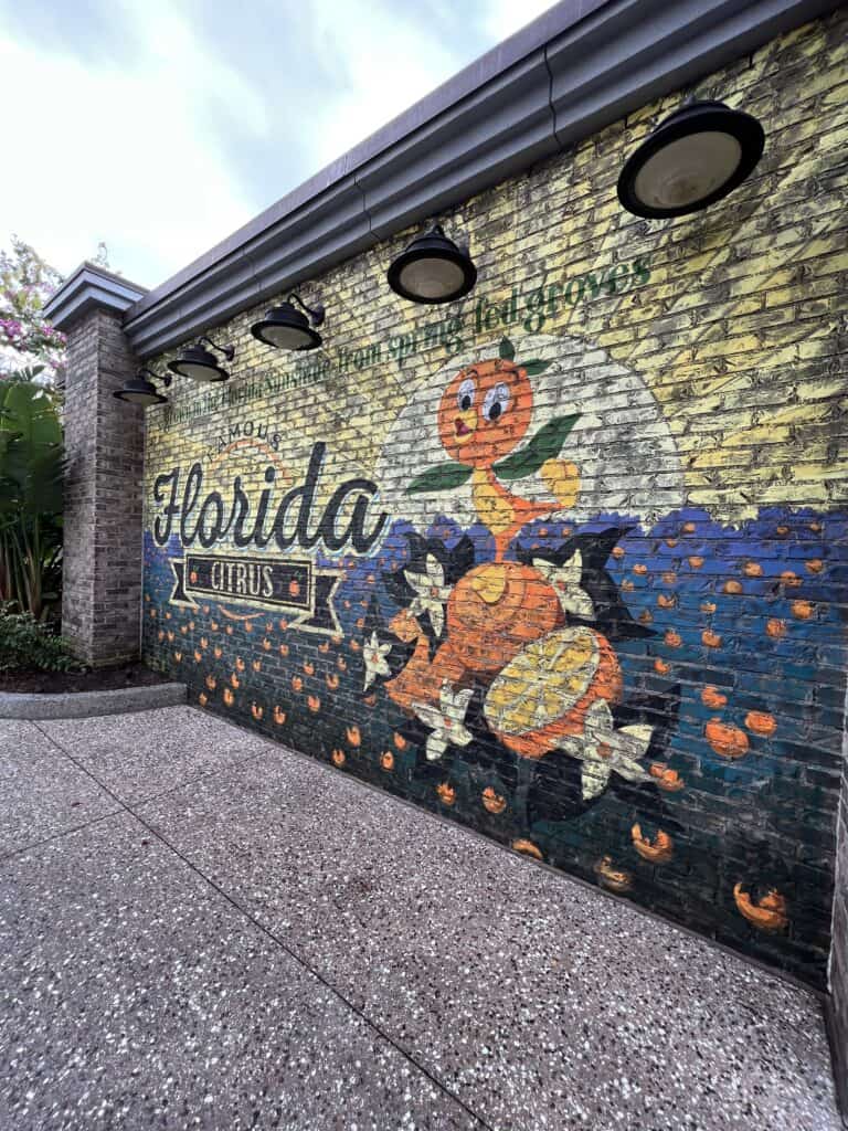 Orange Bird Mural in Disney Springs