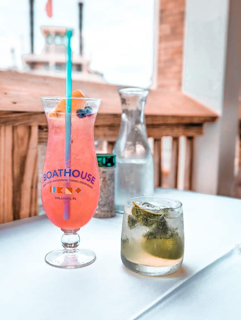 Boathouse drinks Disney Springs