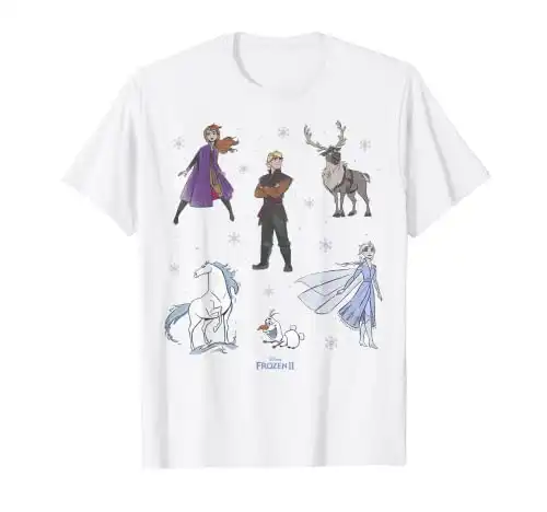 Disney Frozen 2 Cast Group Shot Poster T-Shirt