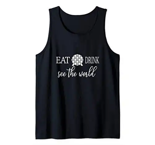 Drinking Around the World Adult Vacation Gift Shirt Tank Top