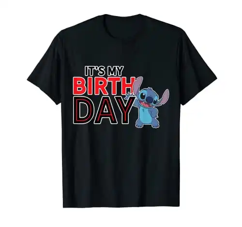 Lilo and Stitch Happy Birthday T-Shirt
