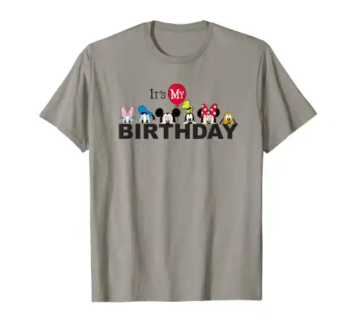 Disney Mickey and Friends It's My Birthday T-Shirt T-Shirt