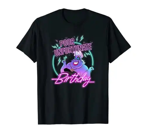 Disney Villains Ursula Poor Unfortunate Birthday T-Shirt
