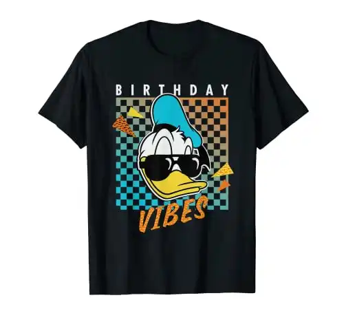 Disney Donald Duck Birthday Vibes 80s T-Shirt