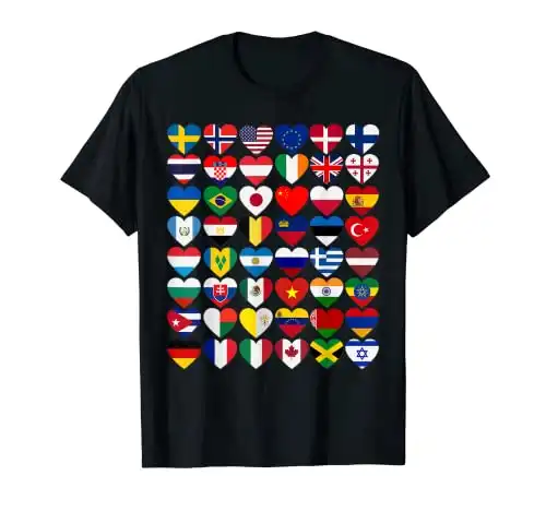 Flags of the Countries of the World, International T-Shirt