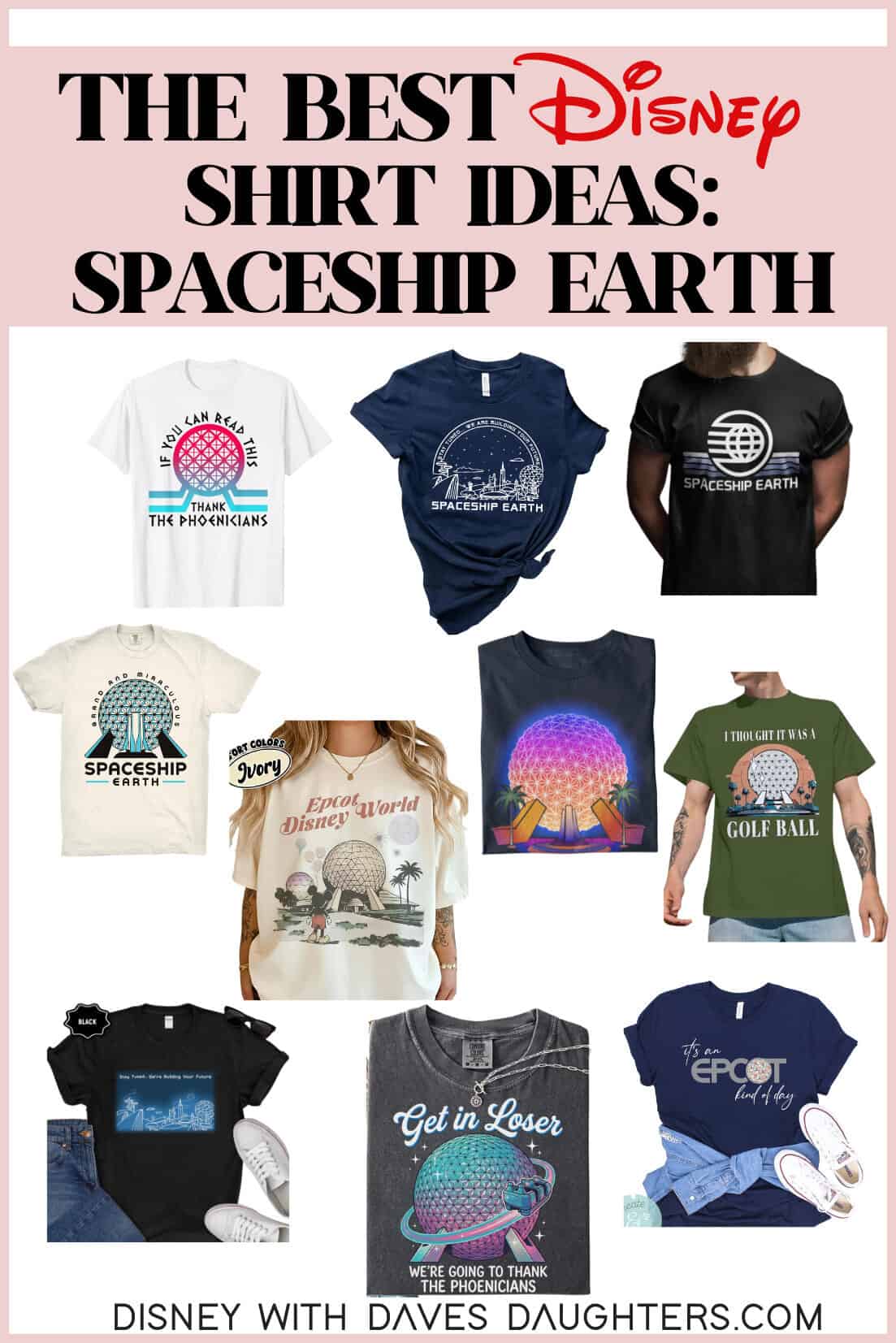  Epcot shirt ideas for men and women - Spaceship Earth
