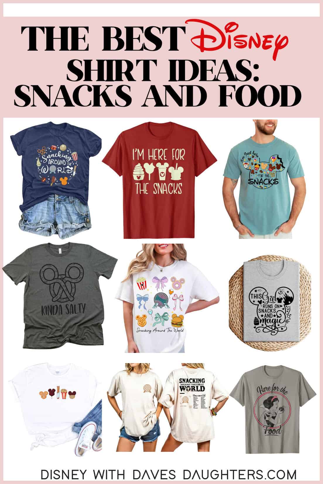 Epcot shirt ideas - snacks and food, food and wine festival