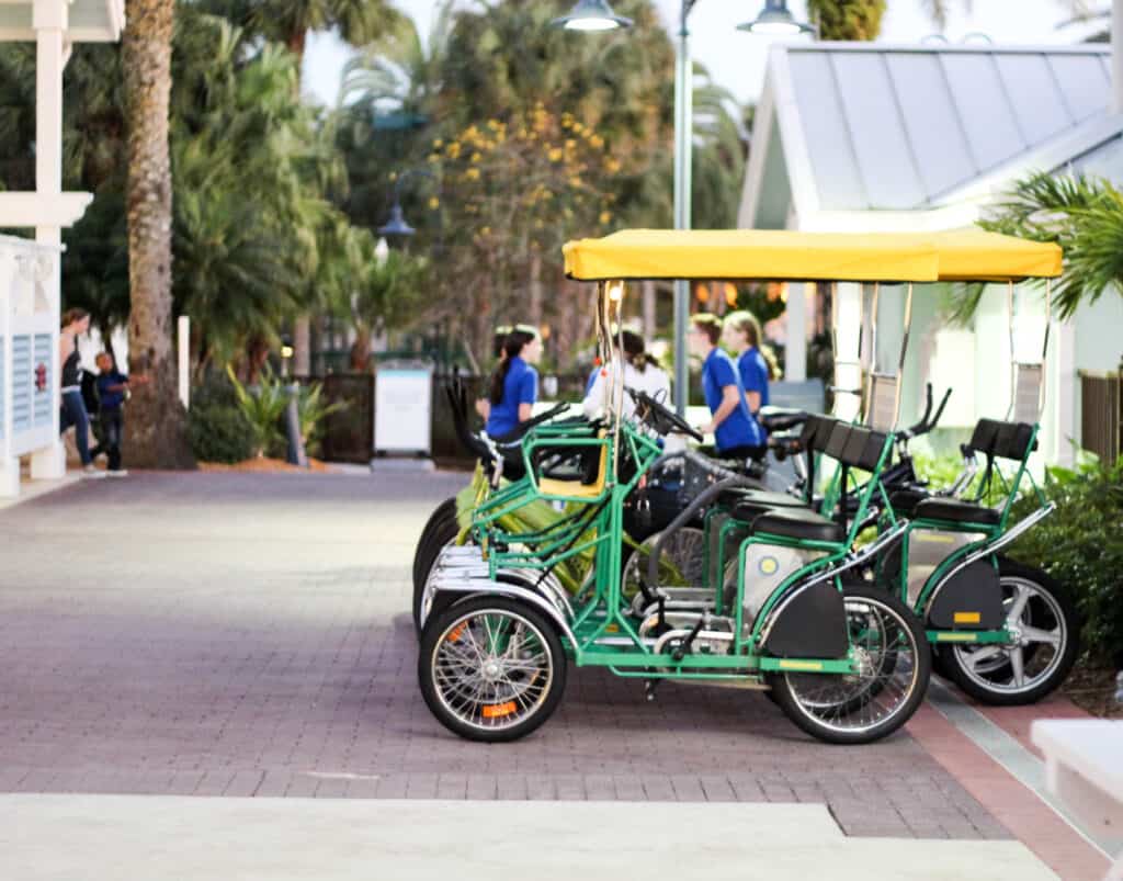 Surry bikes Disney's Boardwalk