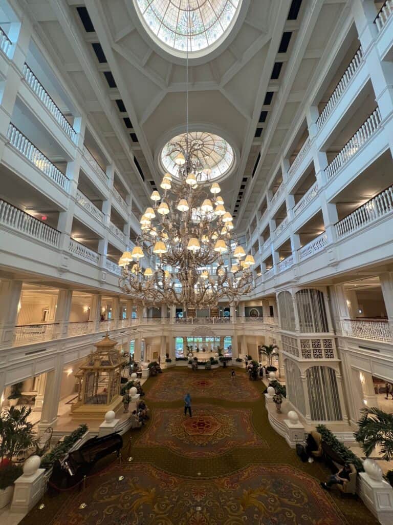 Grand Floridian overlooking-lobby