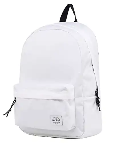 HotStyle SIMPLAY Classic School Backpack Bookbag, White